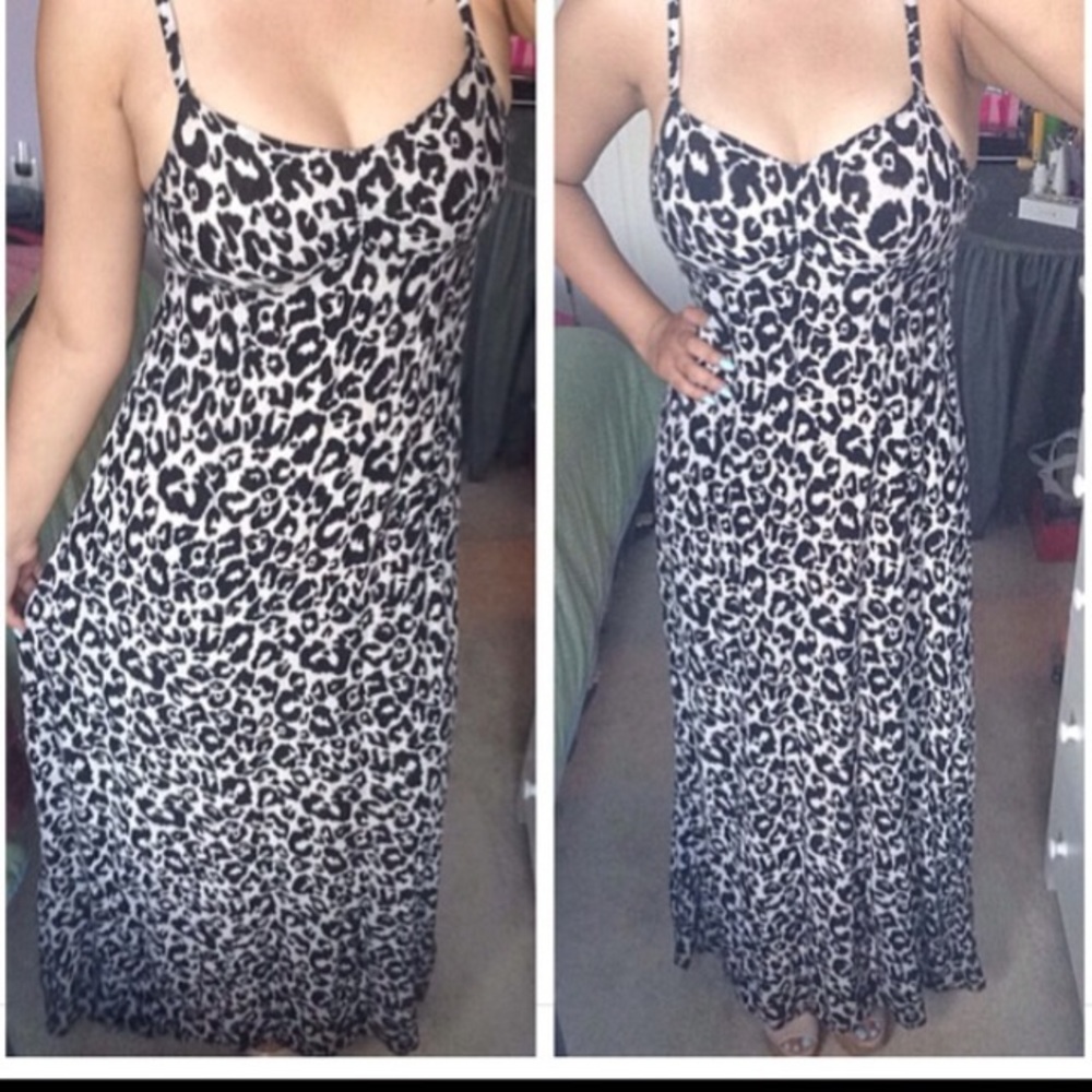 H&M Leopard Maxi Dress